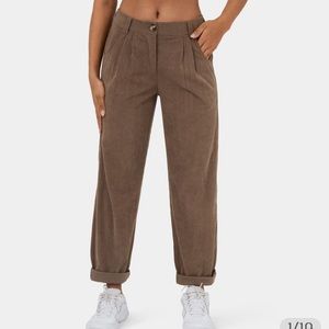 Halara Corduroy Chocolate Brown Pants